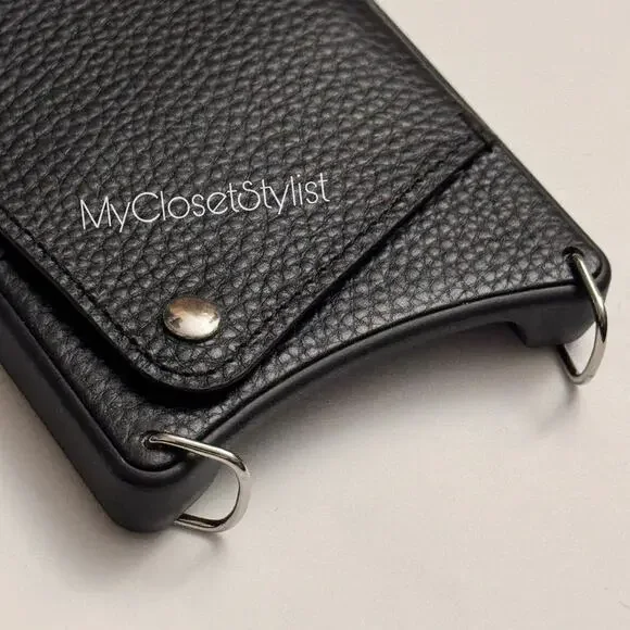 BANDOLIER iPhone 13 Pro Max Wallet Case Crossbody Set New! RARE SILVER unisex